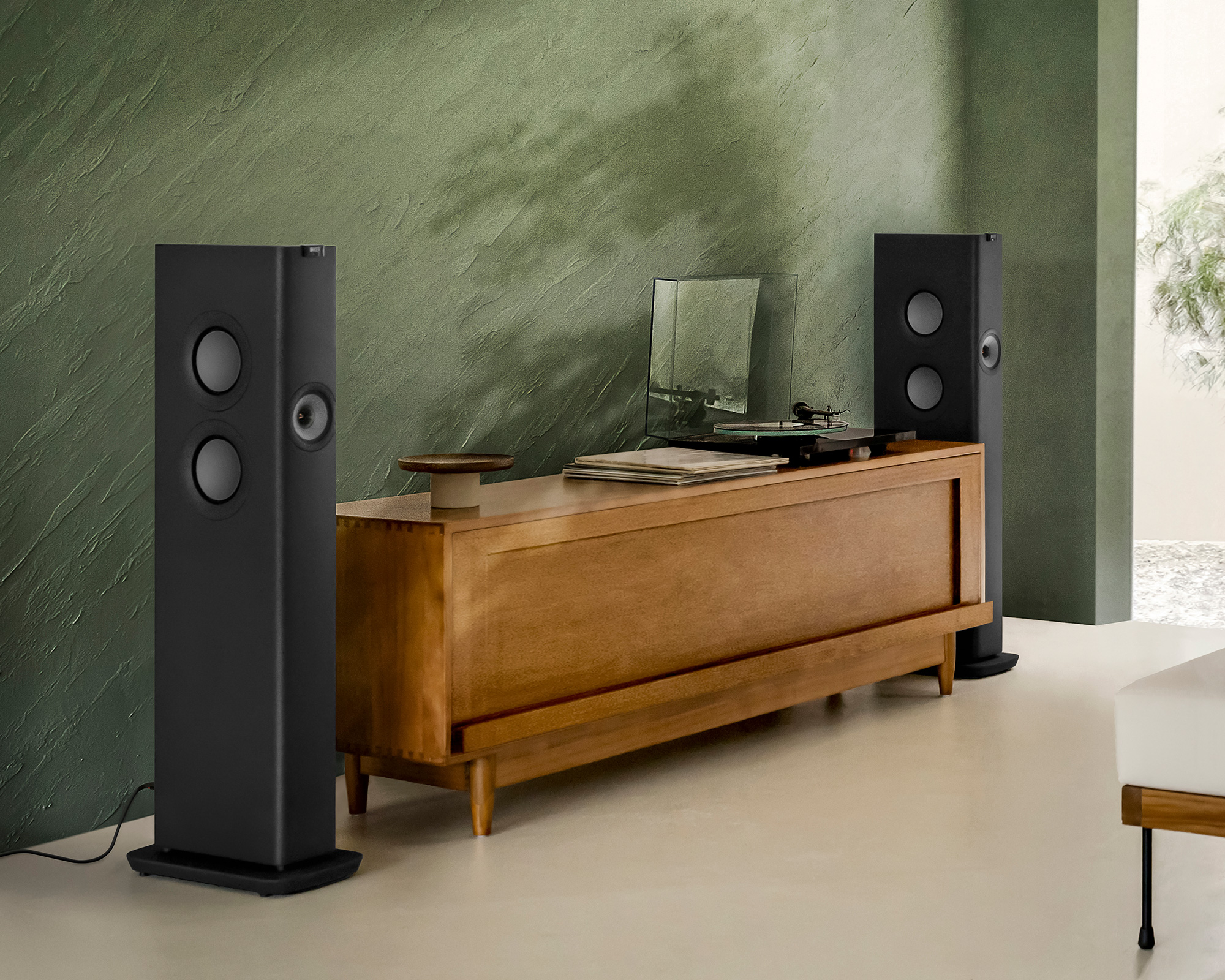 KEF_LS60 Wireless_Carbon Black_无线旗舰落地音箱