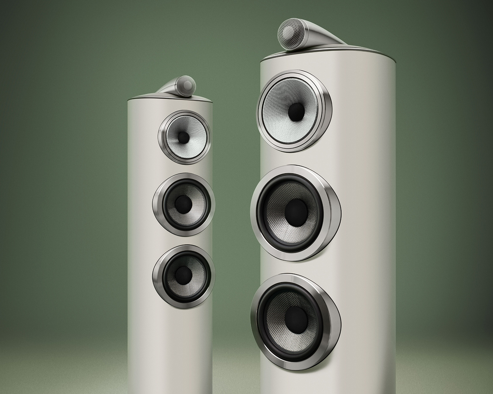 Bowers & Wilkins 804D5 参考级音质表现，融入更经典常规的落地式音箱造型设计。