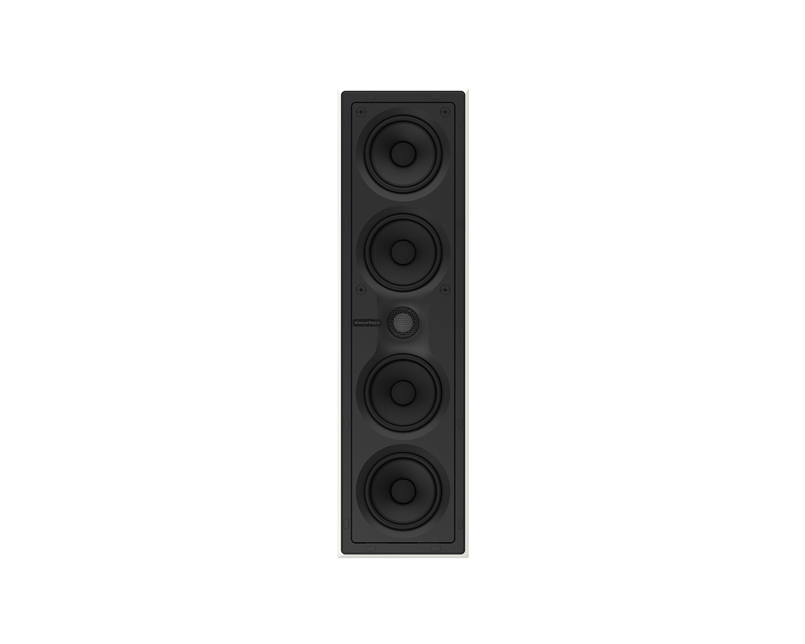Bowers & Wilkins CWM7.4S2专为壁挂式左、中、右扬声器位置设计,适用于低调的家庭影院系统,也可安装在屏幕旁边、上方或下方。
