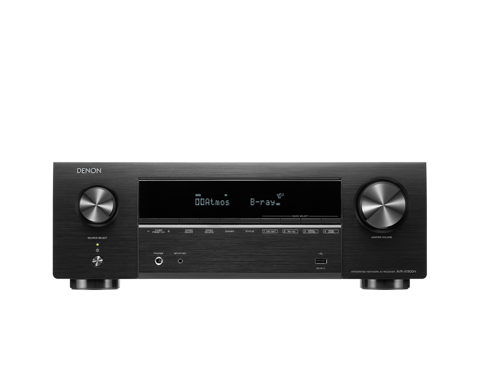 Denon AVR-X1800H 借助7.2声道接收机,感受8K视频和3D音频的惊人体验
