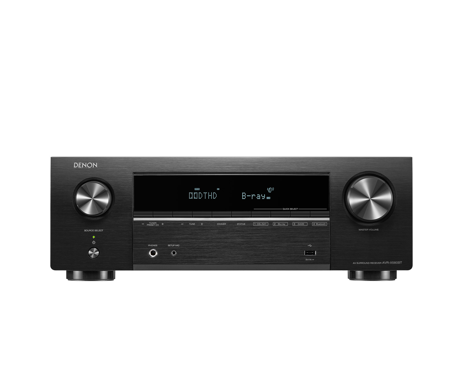 Denon AVR-X580BTH 凭借惊人的8K画质和真正的环绕声在有限空间内营造身临其境的影视效果。 通过5.2声道环绕声和蓝牙无线音乐播放,尽情娱乐