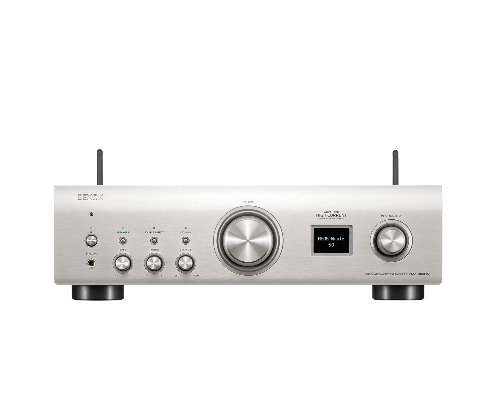 Denon PMA-900HNE配备唱机输入、电视声音的数字输入以及基于HEOS® Built-in的网络音频流,可提升各类音乐体验。