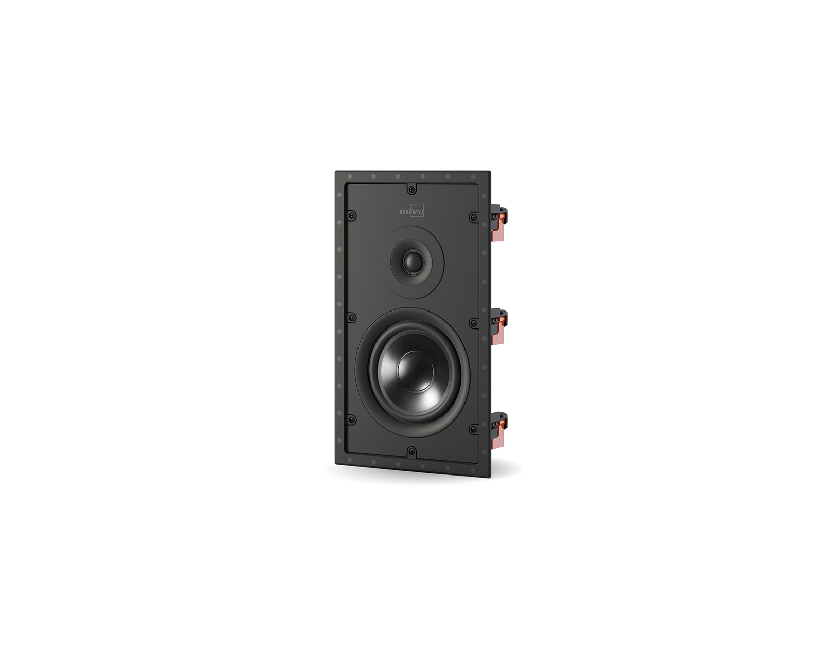 Lyngdorf D-6 是传统2路书架或立式扬声器的入墙选择，提供非常协调的音色平衡和高度整合的低音。与方形D-5相比，它采用矩形直立设计，结构更轻、低矮，没有预装MDF外壳，适合较轻的墙体。